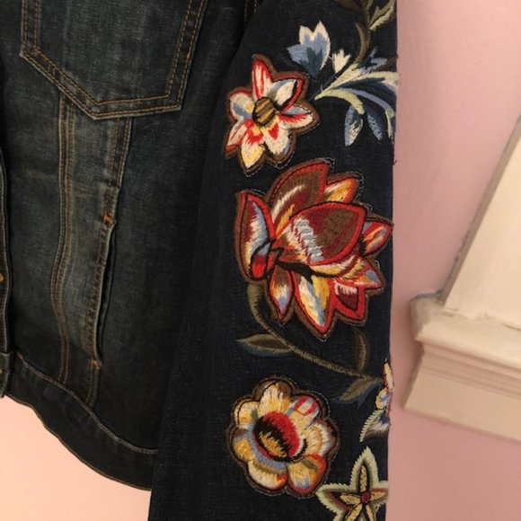 Driftwood Geena Denim Jacket Sherpa Collar EUC - Picture 7 of 9